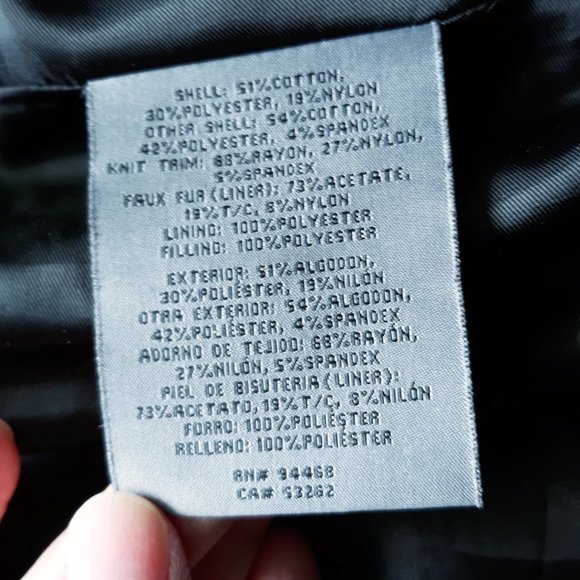 VERA WANG Laura Hooded Waxed Long Anorak Sz XS - Picture 13 of 16